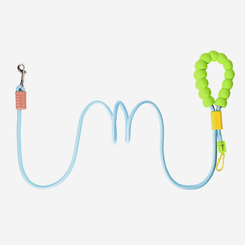 강아지 견인 로프 크로스 가능한 구름 버블 코튼 그립 충돌 색상 로프 강아지 외출 애완 동물 산책 개 로프No.1376
